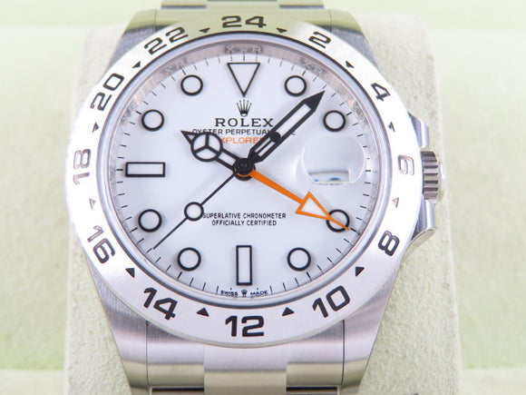 Rolex Explorer II White Dial 42 mm 70 Hours Power Reserve 226570 New Old Stock Rolex Factory Stickers November 2022