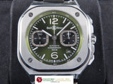 Bell & Ross Instrument Chronograph Green Dial 42 mm BR 05 Unworn April 2023