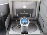 Baume & Mercier Clifton 10593 Day Date Moonphase 5 Days Power Reserve 42 mm Blue Lacquered Dial New June 2023