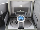 Baume & Mercier Clifton 10593 Day Date Moonphase 5 Days Power Reserve 42 mm Blue Lacquered Dial New June 2023 8 Years Warranty