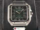Cartier Santos De Cartier Large Green Dial 40 mm WSSA0062 June 2023 (8 Years Warranty)