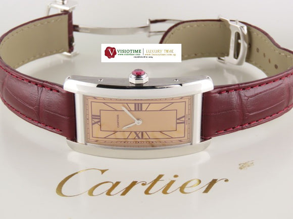 Cartier Tank Amercaine Large Automatic Platinum WGTA0297 December 2024 (8 Years Warranty)