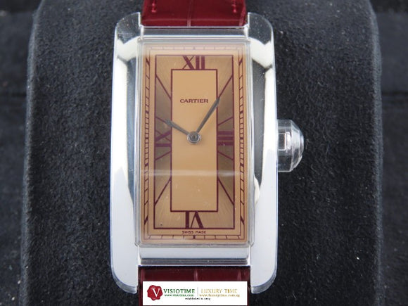 Cartier Tank Amercaine Large Automatic Platinum WGTA0297 December 2024 (8 Years Warranty)