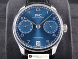 IWC Portugese Automatic 7 Days Blue Dial 5007 New December 2023 (8 Years Warranty)
