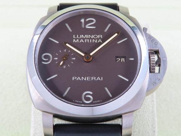 Panerai Luminor 1950 3 Days Automatic Titanium Tobacco Brown Dial 