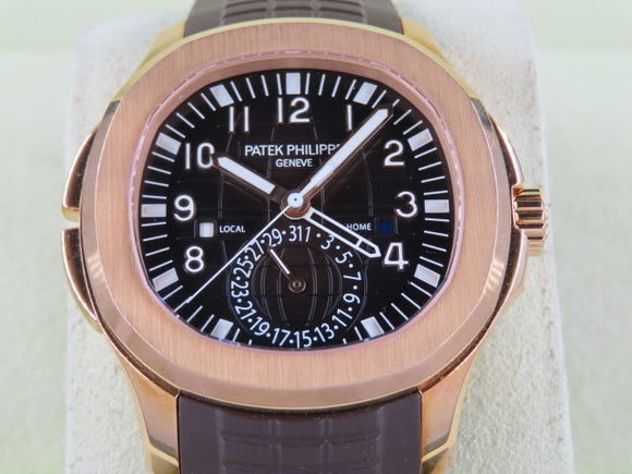 Patek Philippe Aquanaut Travel Time 18 ct. Rose Gold 40.8 mm 5164 September 2021