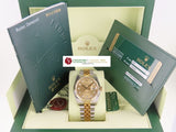Rolex Datejust 36 mm 18 ct. Yellow Gold / Stainless Steel Champagne Diamond Jubilee Bracelet 116233 New Old Stock (Original Rolex Stickers Still Intact) December 2007