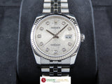 Rolex Datejust 36 mm Silver Computer Diamond Dial Jubilee Bracelet 116234 March 2012