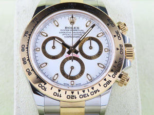 Rolex Daytona 18 ct. Yellow Gold / Stainless Steel White Dial 116503 Unworn August 2022