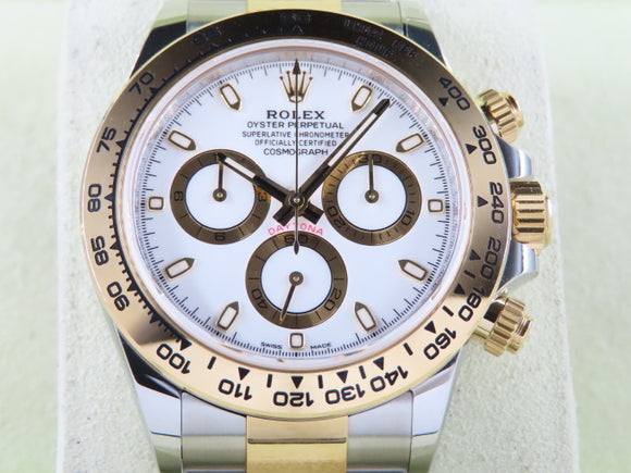 Rolex Daytona 18 ct. Yellow Gold / Stainless Steel White Dial 116503 Unworn August 2022
