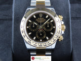 Rolex Daytona 18 ct. Yellow Gold / Stainless Steel Black Dial 116503 Unworn July 2022