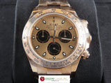 Rolex Daytona 18 ct. Rose Gold Everose Pink Panda Dial 116505 Unworn August 2021