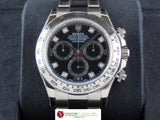 Rolex Daytona 18 ct. White Gold Black Diamond Dial 116509 "V" Series February 2011