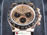 Rolex Daytona Ceramic Bezel 18 ct. Rose Gold Everose Oysterflex 116515LN Unworn October 2018