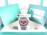 Rolex Daytona Ceramic Bezel 18 ct. Rose Gold Everose Oysterflex 116515LN Unworn October 2018