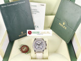 Rolex Daytona 18 ct. White Gold Original Factory Pave Diamond Dial Diamond Bezel 116589 "Z" Series January 2008