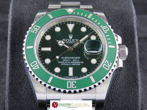 Rolex Submariner Date Ceramic Bezel Green Dial Hulk "G" Series 116610V 116610LV March 2011