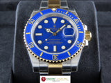 Rolex Submariner Date Ceramic Bezel Matt Blue Dial 18 ct. Yellow Gold / Stainless Steel 40 mm "V" Series 116613LB October 2010