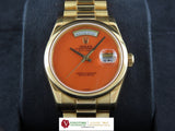 Rolex Coral Red Day Date 18 ct. Yellow Gold 36 mm 118208
