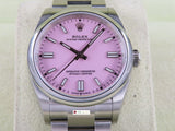 Rolex Oyster Perpetual 36 mm Candy Pink Dial 126000 New August 2024