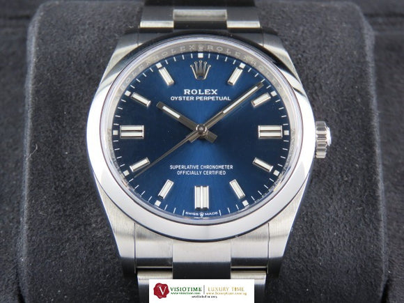 Rolex Oyster Perpetual 36 mm Blue Dial 126000 April 2021