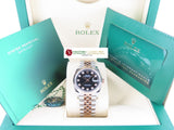Rolex Datejust 36 mm 18 ct. Rose Gold / Stainless Steel Black Diamond Dial Jubilee Bracelet 126231 Unworn Unsized October 2021