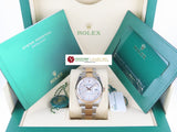 Rolex Datejust 36 mm 18 ct. Rose Gold / Stainless Steel Silver Motif Dial 126231 April 2022 (3rd Party Protective Stickers)