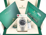 Rolex Datejust 36 mm Black Dial Jubilee 126234 March 2021 (3rd Party Protective Stickers)