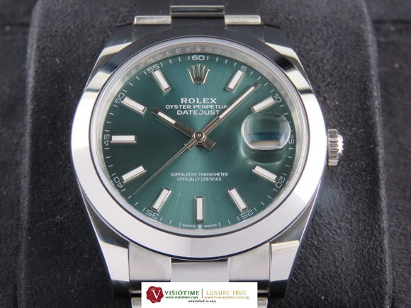Rolex Datejust 41 mm Mint Green Dial 126300 April 2025
