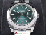 Rolex Datejust 41 mm Green Dial Jubilee 126300 New November 2025