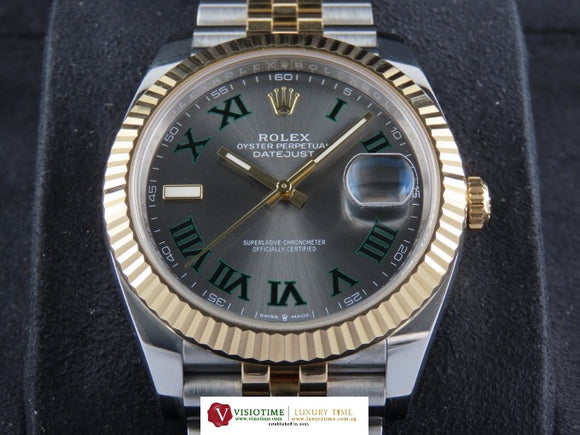 Rolex Datejust 41 mm 18 ct. Yellow Gold / Stainless Steel Jubilee Wimbledon Dial 126333 November 2024