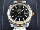 Rolex Datejust 41 mm 18 ct. Yellow Gold / Stainless Steel Jubilee Black Dial 126333 September 2022