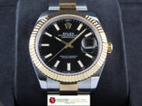Rolex Datejust 41 mm 18 ct. Yellow Gold / Stainless Steel Black Dial 126333 December 2022