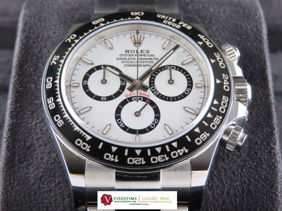 Rolex Daytona Ceramic Bezel White Dial Panda 126500 January 2024