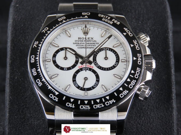 Rolex Daytona Ceramic Bezel White Dial Panda 126500 Unworn October 2024
