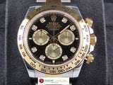 Rolex Daytona 18 ct. Yellow Gold / Stainless Steel Black Diamond Dial 126503 Unworn July 2024