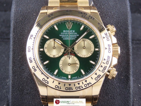 Rolex Daytona 18 ct. Yellow Gold Green Dial John Mayer 2 126508 New August 2025