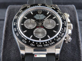 Rolex Daytona Oysterflex Ceramic Bezel 18 ct. White Gold Baby Lemans Rolex Factory Stickers Intact 126519 December 2023