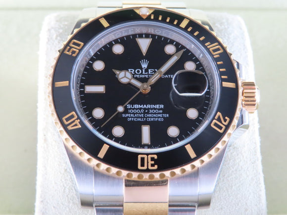 Rolex Submariner Date 41 mm Ceramic Bezel 18 ct. Yellow Gold / Stainless Steel Black Dial 126613 September 2020