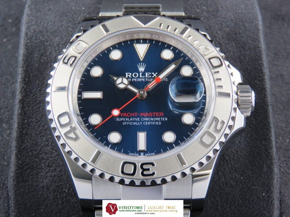 Rolex Yacht Master 40 mm Platinum Bezel Blue Dial 126622 May 2023