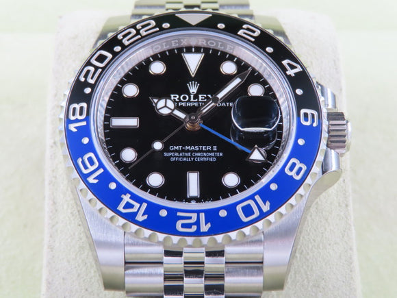 Rolex GMT Master II Ceramic Bezel Batgirl Batman Jubilee 126710 Full Stickers New 2023