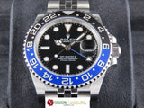 Rolex GMT Master II Ceramic Bezel Batgirl Batman Jubilee 126710BLNR Unworn July 2021