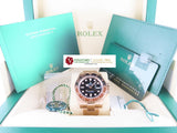 Rolex GMT Master II Ceramic Bezel 18 ct. Rose Gold Rootbeer 126715CHNR March 2023 (3rd Party Protective Stickers)