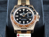 Rolex GMT Master II Ceramic Bezel 18 ct. Rose Gold Rootbeer 126715CHNR March 2023 (3rd Party Protective Stickers)