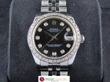 Rolex Datejust 31 mm Black Diamond Hour Markers Dial Jubilee 178274 April 2009