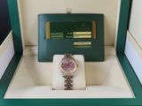 Rolex Datejust 18 ct. Rose Gold / Stainless Steel 26 mm Pink Dial Diamond Hour Markers "G" Series 179171 March 2012