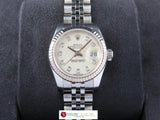 Rolex Datejust 26 mm Silver Sunray Diamond Hour Markers Dial 179174 December 2015