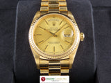 Rolex Day Date President 18 ct. Yellow Gold 36 mm 18038 (Watch Only)