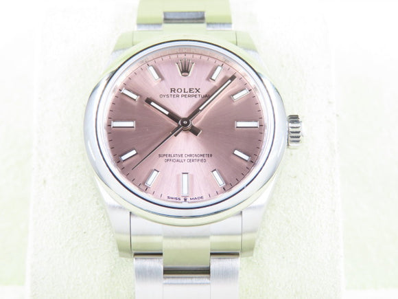 Rolex Oyster Perpetual Pink 31 mm 277200 New April 2024
