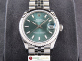 Rolex Datejust 31 Green Dial Jubilee 278274 New March 2026